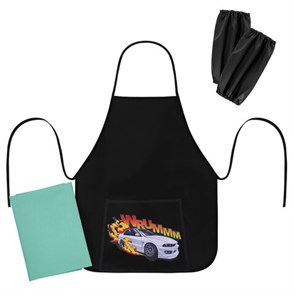 {{photo.Alt || photo.Description || 'Набор для уроков труда ЮНЛАНДИЯ, клеенка ПВХ, накидка фартук с нарукавниками, &quot;Wrum&quot;, 272366'}}