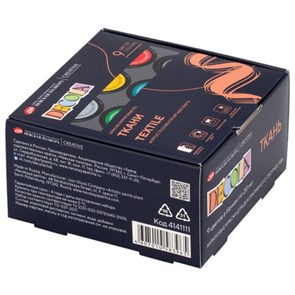 {{photo.Alt || photo.Description || 'Краски по ткани акриловые &quot;Декола&quot;, 9 цветов по 20 мл, в банках, 4141111'}}