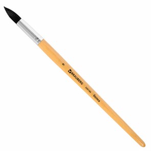 {{photo.Alt || photo.Description || 'Кисть BRAUBERG, белка, круглая, № 9, 200186'}}