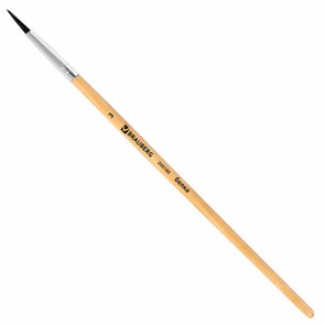 {{photo.Alt || photo.Description || 'Кисть BRAUBERG, белка, круглая, №3, 200180'}}