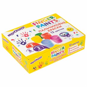 {{photo.Alt || photo.Description || 'Краски пальчиковые для малышей от 1 года, 12 цветов (6 базовых + 3 пастельных + 3 флуоресцентных) по 35 мл, ЮНЛАНДИЯ, 192570'}}