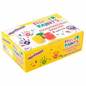 {{photo.Alt || photo.Description || 'Краски пальчиковые для малышей от 1 года, классические цвета, 6 по 35 мл, ЮНЛАНДИЯ, 192567'}}