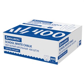 {{photo.Alt || photo.Description || 'Мел белый круглый мягкий 400 штук, BRAUBERG, картонная упаковка, 227441'}}