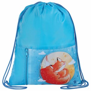 {{photo.Alt || photo.Description || 'Мешок для обуви ЮНЛАНДИЯ, карман на молнии, 33х42 см, &quot;Moon fox&quot;, 271054'}}