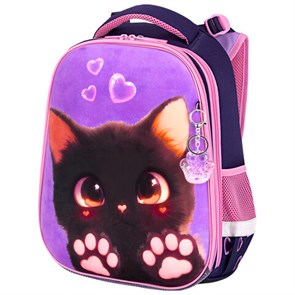 {{photo.Alt || photo.Description || 'Ранец BRAUBERG PREMIUM, 2 отделения, с брелоком, "Paw prints", велюровая панель, 38х29х16 см, 273098'}}