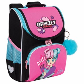 {{photo.Alt || photo.Description || 'Ранец GRIZZLY анатомическая спинка, с мешком для обуви, для девочек, LIKE, 33х25х13 см, RAm-484-6/1'}}