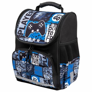 {{photo.Alt || photo.Description || 'Ранец ПИФАГОР BASIC, 1 отделение, 3 кармана, эргономичная спинка, &quot;Press play&quot;, 35х28х18 см, 272043'}}