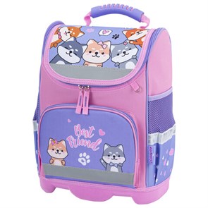 {{photo.Alt || photo.Description || 'Ранец ЮНЛАНДИЯ WISE, 1 отделение, 3 кармана, устойчивое дно, Best fellows, 37х29х15 см, 273161'}}