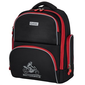 {{photo.Alt || photo.Description || 'Рюкзак BRAUBERG CLASSIC, легкий каркас, премиум материал, &quot;Motorbike&quot;, черный, 37x32х21 см, 270583'}}