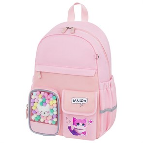 {{photo.Alt || photo.Description || 'Рюкзак BRAUBERG PASTEL с термонашивками в комплекте, &quot;Anime kitten&quot;, персиковый, 40х29х14 см, 272065'}}