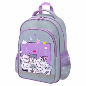 {{photo.Alt || photo.Description || 'Рюкзак ПИФАГОР SCHOOL, 1 отделение, 3 кармана, &quot;Cats selfie&quot;, 38x28х14 см, 273165'}}