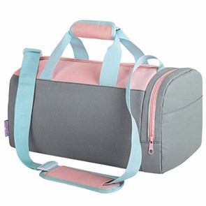 {{photo.Alt || photo.Description || 'Сумка для занятий спортивная ЮНЛАНДИЯ с отделением для обуви, 40х22х20 см, пастельный, 272381'}}