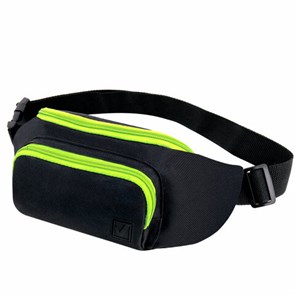 {{photo.Alt || photo.Description || 'Сумка на пояс BRAUBERG RIO, карман, регулируемый ремень, черная, салатовые детали, 30х12x10 см, 270823'}}