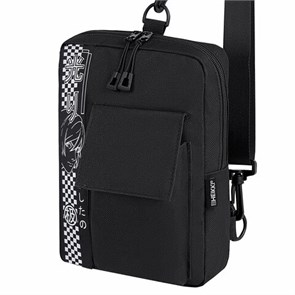 {{photo.Alt || photo.Description || 'Сумка на плечо HEIKKI TORRENT (ХЕЙКИ) с карманом, Anime face, черная, 25х18х3 см, 272637'}}