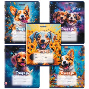 {{photo.Alt || photo.Description || 'Тетрадь 12 л. BRAUBERG линия, обложка картон, DOGS, 107281'}}