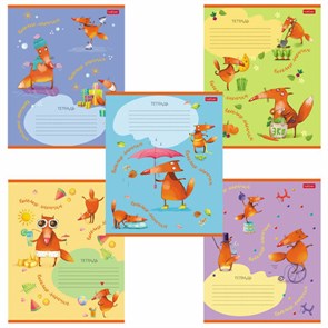 {{photo.Alt || photo.Description || 'Тетрадь 18 л. HATBER клетка, обложка картон, &quot;Fox Rules&quot; (5 видов в спайке), 18Т5В1'}}