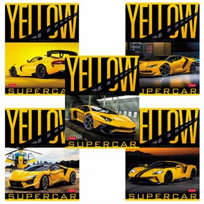 {{photo.Alt || photo.Description || 'Тетрадь А5 48 л. HATBER скоба, клетка, обложка картон, &quot;YELLOWsupercar&quot; (5 видов в спайке), 48Т5В1'}}