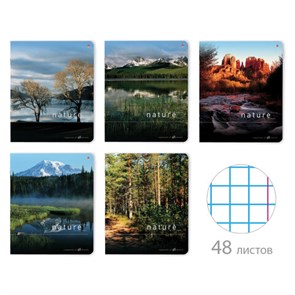 {{photo.Alt || photo.Description || 'Тетрадь А5 48 л. АЛЬТ скоба, клетка, глянцевый лак, &quot;Природа&quot; (5 видов), 7-48-028'}}