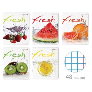 {{photo.Alt || photo.Description || 'Тетрадь А5 48 л. АЛЬТ скоба, клетка, глянцевый лак, &quot;Фрукты New&quot; (5 видов), 7-48-544'}}