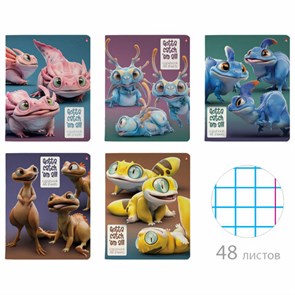 {{photo.Alt || photo.Description || 'Тетрадь А5 48 л. АЛЬТ, скоба, клетка, глянцевый лак, &quot;ГЛАЗАСТИКИ&quot; (5 видов), 7-48-1284'}}