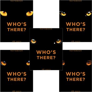 {{photo.Alt || photo.Description || 'Тетрадь А5 48 л., ПЗБМ, скоба, клетка, матовая ламинация, брайль 3D, вырубка, &quot;Кто это&quot; (5 видов), 25045'}}