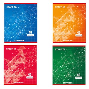 {{photo.Alt || photo.Description || 'Тетрадь А5, 40 л., STAFF скоба, клетка, офсет №2 ЭКОНОМ, обложка картон, &quot;ЭКСКЛЮЗИВ&quot;, 402645'}}