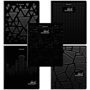 {{photo.Alt || photo.Description || 'Тетрадь А5, 48 л., BRAUBERG, скоба, клетка, матовая ламинация, выборочный лак, &quot;Black&quot; (микс в спайке), 404375'}}