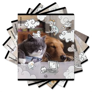 {{photo.Alt || photo.Description || 'Тетрадь обложка пластик, А5, 48 л., скоба, клетка, ErichKrause, &quot;Dream Cat&quot; (микс в спайке), 54161'}}