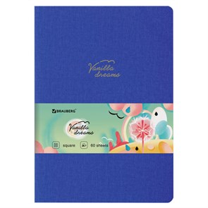 {{photo.Alt || photo.Description || 'Тетрадь 60 л. в клетку обложка кожзам под лён, сшивка, В5 (179х250мм), СИНИЙ, BRAUBERG PASTEL, 403875'}}