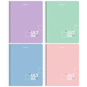 {{photo.Alt || photo.Description || 'Тетрадь А5 120 л. BRAUBERG пастельная, гребень, клетка, обложка картон, &quot;Pastel Tone&quot; (микс в спайке), 404445'}}