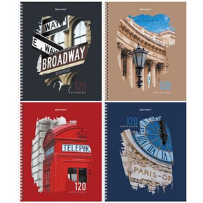 {{photo.Alt || photo.Description || 'Тетрадь А5 120 л. BRAUBERG, гребень, клетка, твёрдая обложка, &quot;Города&quot; (микс в спайке), 404449'}}