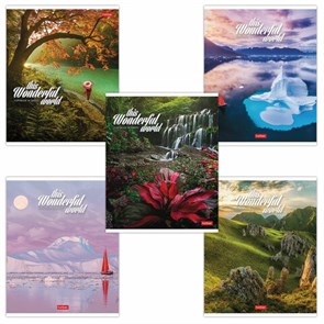 {{photo.Alt || photo.Description || 'Тетрадь А5 96 л. HATBER скоба, линия, обложка картон, &quot;Удивительный мир&quot; (микс), 063258, 96Т5В2'}}