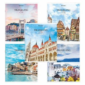 {{photo.Alt || photo.Description || 'Тетрадь А5, 96 л. BRAUBERG, скоба, линия, обложка картон, &quot;Traveling&quot; (микс в спайке), 404439'}}