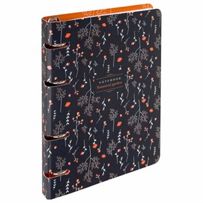 {{photo.Alt || photo.Description || 'Тетрадь на кольцах А5 160х212 мм, 120 листов, картон, выборочный лак, клетка, BRAUBERG, &quot;Flowers&quot;, 404729'}}