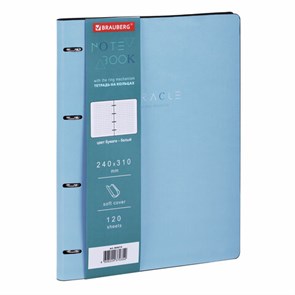 {{photo.Alt || photo.Description || 'Тетрадь на кольцах БОЛЬШАЯ А4 (240х310 мм), 120 л., под кожу, BRAUBERG VISTA, &quot;Пастельная&quot;, 404514'}}