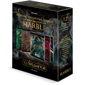 {{photo.Alt || photo.Description || 'Тетради предметные, КОМПЛЕКТ 12 ПРЕДМЕТОВ, 48 л., SoftTouch, фольга, BRAUBERG, &quot;MARBLE&quot;, 404326'}}