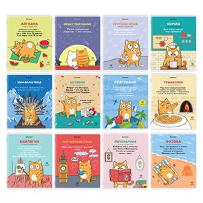 {{photo.Alt || photo.Description || 'Тетради предметные, КОМПЛЕКТ 12 ПРЕДМЕТОВ, 48 л., TWIN-лак, BRAUBERG, &quot;КОТ-ЭНТУЗИАСТ&quot;, 404609'}}