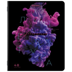 {{photo.Alt || photo.Description || 'Тетрадь предметная PIGMENT 48 л., глянцевый УФ-лак, ЛИТЕРАТУРА, линия, подсказ, BRAUBERG, 404766'}}