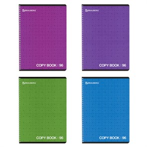 {{photo.Alt || photo.Description || 'Тетрадь А4, 96 л., BRAUBERG, гребень, клетка, обложка картон, МОНОХРОМ 2, 402058'}}