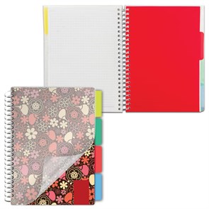 {{photo.Alt || photo.Description || 'Тетрадь-блокнот 150 л., A5, 170x215 мм BRAUBERG, клетка, гребень, обложка пластиковая, 4 разделителя, &quot;Foxy Lady&quot;, 401794'}}