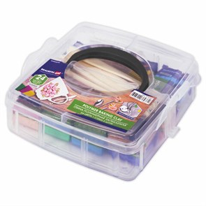 {{photo.Alt || photo.Description || 'Глина полимерная запекаемая, НАБОР 24 цвета по 20 г, с аксессуарами в кейсе, BRAUBERG ART, 271163'}}