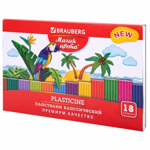 {{photo.Alt || photo.Description || 'Пластилин классический BRAUBERG &quot;МАГИЯ ЦВЕТА NEW&quot;, 18 цветов, 360 грамм, стек, ВЫСШЕЕ КАЧЕСТВО, 106427'}}