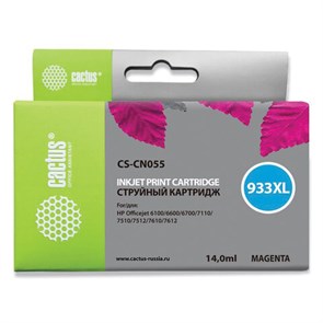 Картридж струйный CACTUS (CS-CN055) для HP OfficeJet 6100/6600/6700, пурпурный 362810