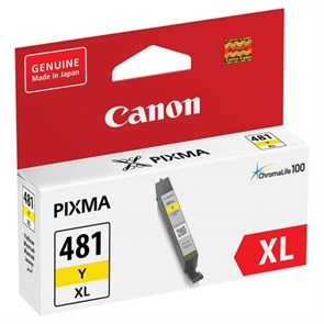 {{photo.Alt || photo.Description || 'Картридж струйный CANON (CLI-481Y XL) для PIXMA TS704 / TS6140, желтый, ресурс 512 страниц, оригинальный, 2046C001'}}