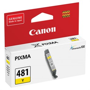{{photo.Alt || photo.Description || 'Картридж струйный CANON (CLI-481Y) для PIXMA TS704/TS6140, желтый, ресурс 257 страниц, оригинальный, 2100C001'}}