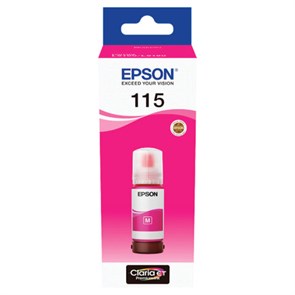 Чернила EPSON 115 (C13T07D34A) для СНПЧ L8160/L8180, пурпурные, объем 70 мл, ОРИГИНАЛЬНЫЕ 364021