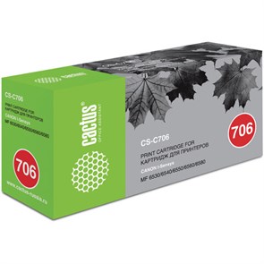 {{photo.Alt || photo.Description || 'Картридж лазерный CACTUS (CS-C706) для CANON MF6530/6540/6550/6580, ресурс 5000 стр.'}}