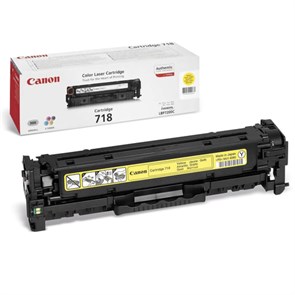 Картридж лазерный CANON (718Y) LBP7200Cdn / MF8330Cdn / MF8350Cdn, желтый, ресурс 2900 страниц, оригинальный, 2659B002 360984