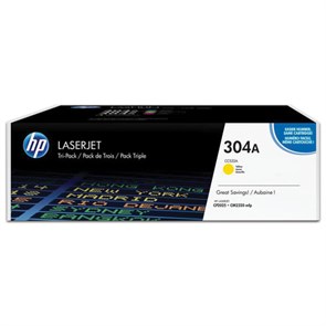 Картридж лазерный HP (CC532A) ColorLaserJet CP2025/CM2320, №304A, желтый, оригинальный, ресурс 2800 страниц 360627