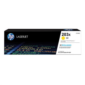 {{photo.Alt || photo.Description || 'Картридж лазерный HP (CF542X) LaserJet Pro M254/M280/M281, №203X, желтый, оригинальный, ресурс 2500 страниц'}}
